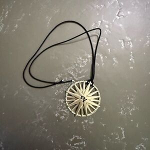 David Yurman Gold Starburst Pendant Necklace